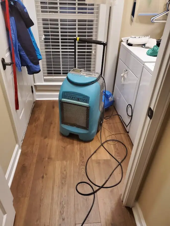 Commercial dehumidifier deployed for Crawl Space Restoration in Hoboken